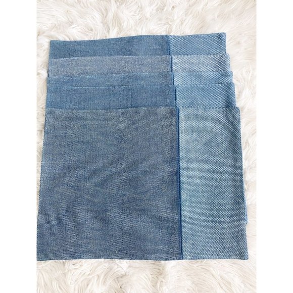 West Elm Dining West Elm Cotton Canvas Placemats Blue Bird Set Of 5
